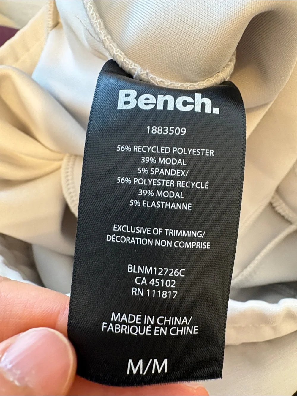 Bench beige grey softstreme high waisted pant sz m medium tried on only - Picture 5 of 6